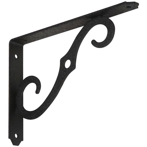 10 black metal brackets|black shelf brackets screwfix.